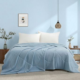 Peace Nest Cooling Blanket - Reversible Waffle Weave Blanket For Hot Sleepers