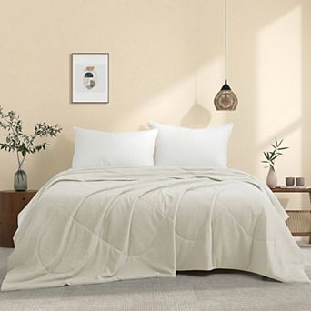 Peace Nest Cooling Blanket - Reversible Waffle Weave Blanket For Hot Sleepers