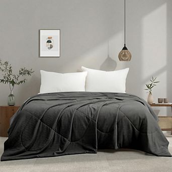 Peace Nest Cooling Blanket - Reversible Waffle Weave Blanket For Hot Sleepers