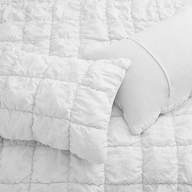 Peace Nest Seersucker 3-Piece Bedding Set, Soft Comforter Set with Shams, Machine Washable