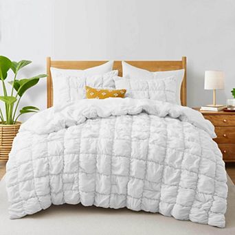 Peace Nest Seersucker 3 pc Bedding Set, Soft Comforter Set with Shams, Machine Washable