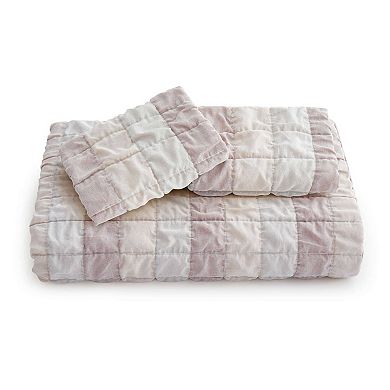Peace Nest Reversible Gingham Duvet Cover Set