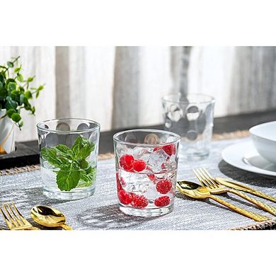 12pc Drinking Glass Set, Mixed Highball, Rocks & Juice Glasses for Beverages