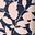 Blue Pink Leaf Print