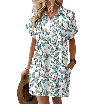Zeagoo Summer Dresses for Women Midi Boho Casual Dress Ladies Aline Long Beach Vaction Clothes