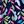 Navy Multicolor Leaf