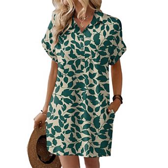 Zeagoo Summer Dresses for Women Midi Boho Casual Dress Ladies Aline Long Beach Vaction Clothes