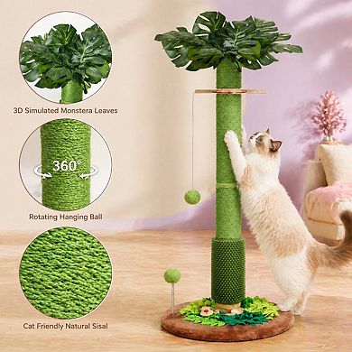 Nicate Multi Cat Post Indoor 360 Spinning Sisal Hanging Balls Brush