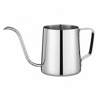 Small Watering Can Indoor Plants Long Spout 304 Stainless Steel 12 Oz Ergonomic Handle