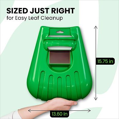 Ergonomic Large Hand Leaf Scoops 1 Pair, Fast Lawn & Grass Removal Tool