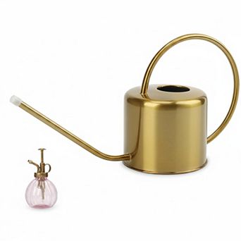 Stainless Steel Watering Can Long Spout Indoor Outdoor for House Plants Succulent Bonsai