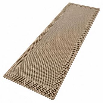 Waffle Bathroom Runner Rug Super Absorbent Non Slip Washable Quick Dry Ultra Soft Boho Tassels For