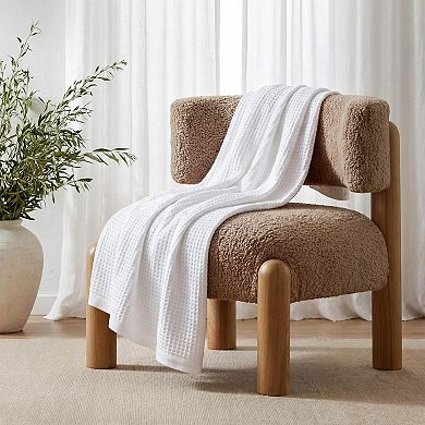 Cotton Blanket Queen Size for Bed - Cooling Breathable and Soft for Spring Summer, Thick Cozy Waffle