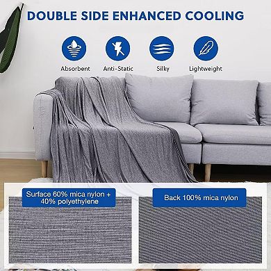 Cooling Blankets for Hot Sleepers - Summer Blanket Thin Lightweight Breathable Soft Double Side