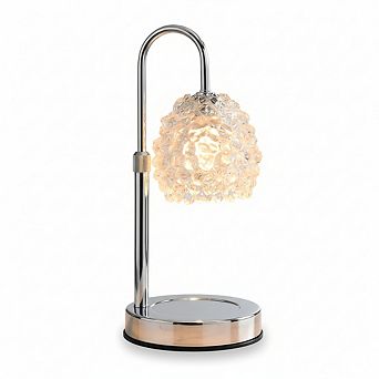 Candle Warmer Lamp with Timer & Dimmer Adjustable Height Crystal Lampshade Wax Melter for Home Decor
