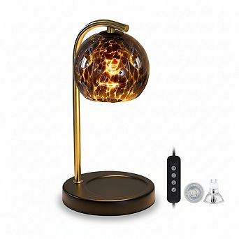 Candle Warmer Lamp with Timer Dimmer Electric Wax Melt Warmer Flameless Scented Candle Lamp Home Bed