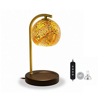 Candle Warmer Lamp with Timer Dimmer Electric Wax Melt Warmer Flameless Scented Candle Lamp Home Bed