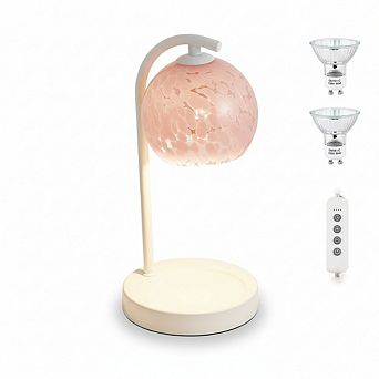 Candle Warmer Lamp with Timer Dimmer Electric Wax Melt Warmer Flameless Scented Candle Lamp Home Bed