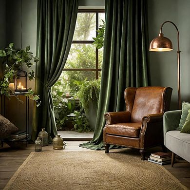 Velvet Blackout Curtains, Room Darkening Rod Pocket & Back Tab Panels