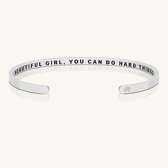 Beautiful Girl You Can Do Hard Things Bracelets
