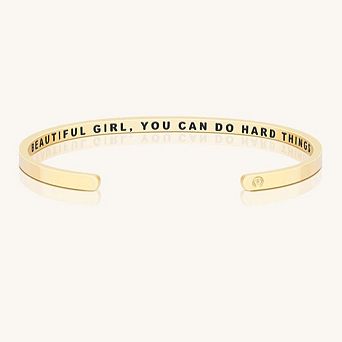 Beautiful Girl You Can Do Hard Things Bracelets