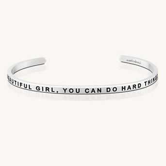 Beautiful Girl You Can Do Hard Things Bracelets