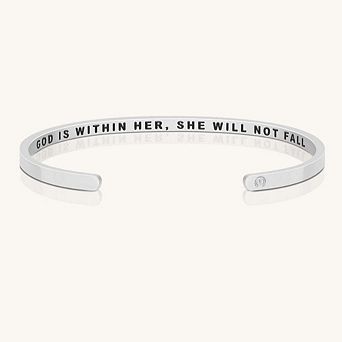 God Is Within Her, She Will Not Fall Bracelet