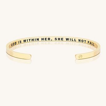 God Is Within Her, She Will Not Fall Bracelet