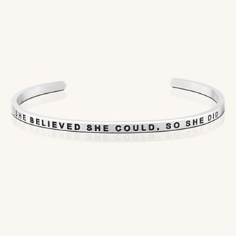 She Believed She Could, So She Did Bracelet