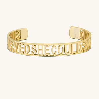 SHE BELIEVED SHE COULD, SO SHE DID - Statement Cuff