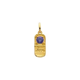 Belinda Jewelz 18k Gold Plated Vermeil Love Pill Birthstone Charm