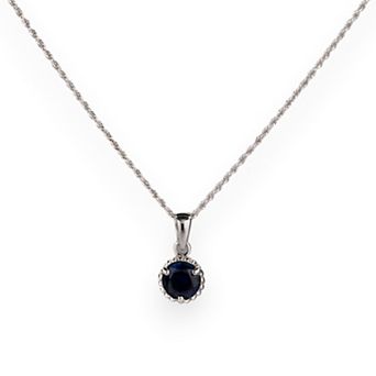 Belinda Jewelz Sterling Silver Vintage Birthstone Pendant Necklace