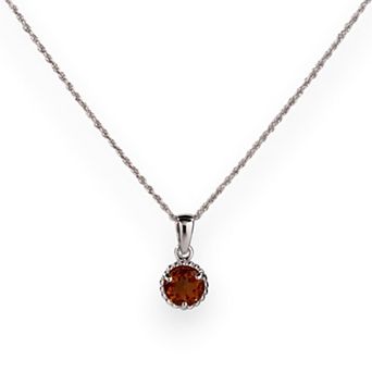 Belinda Jewelz Sterling Silver Vintage Birthstone Pendant Necklace
