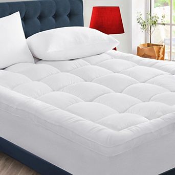 Inhand Cooling Mattress Topper Pad, Thick Pillow Top with 8-21" Deep Pocket Down Alternative Fill