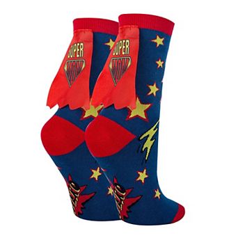 Women's Crew Socks-Super Mom