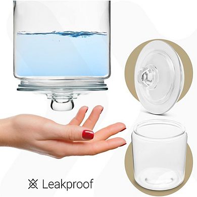 Glass Canister Set with Airtight Lids, Labels & Marker, Food Storage