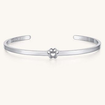Pawprint Cuff - I Have Pawprints On My Heart Bracelet