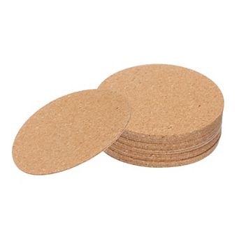3.1"(D) 20 pc Round Drink Coaster Absorbent Coffee Coaster Brown