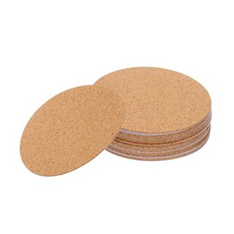 3.5"(D) 20 pc Round Drink Coaster Absorbent Coffee Coaster Brown