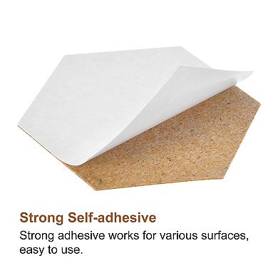 40Pcs Cork Tiles Backing Sheets Cork Coasters for DIY Crafts Brown
