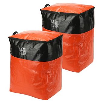 2 pc Moving Bags Heavy Duty Woven Clothes Storage Totes Waterproof