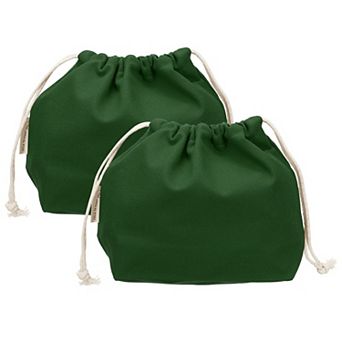 7.3 x 3.3 x 7.9 2 pc Drawstring Organizer Bag, Canvas Bag Toiletry Organizer Pouch