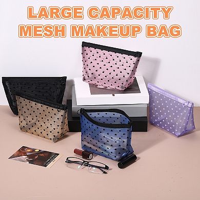 2Pcs Cute Mini Organizer Bag, Mesh Bag Triangle for Women