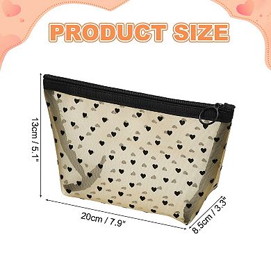 2Pcs Cute Mini Organizer Bag, Mesh Bag Triangle for Women