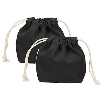 4.7 x 2.4 x 5.5 2 pc Drawstring Organizer Bag, Canvas Bag Toiletry Organizer Pouch
