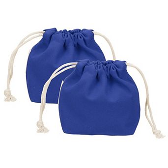 4.7 x 2.4 x 5.5 2 pc Drawstring Organizer Bag, Canvas Bag Toiletry Organizer Pouch