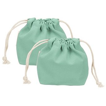 4.7 x 2.4 x 5.5 2 pc Drawstring Organizer Bag, Canvas Bag Toiletry Organizer Pouch