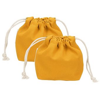 4.7 x 2.4 x 5.5 2 pc Drawstring Organizer Bag, Canvas Bag Toiletry Organizer Pouch