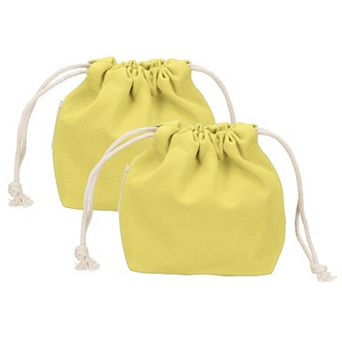 4.7 x 2.4 x 5.5 2 pc Drawstring Organizer Bag, Canvas Bag Toiletry Organizer Pouch