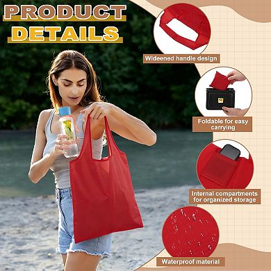 19.7 x 16.1, 1Pc Washable Shopping Bags with Handles Bulk